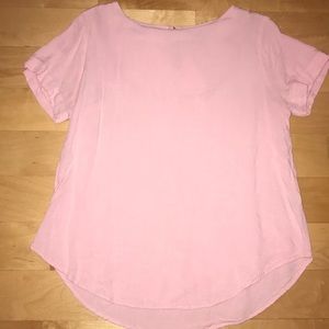 A nice flowy pink shirt for a night out